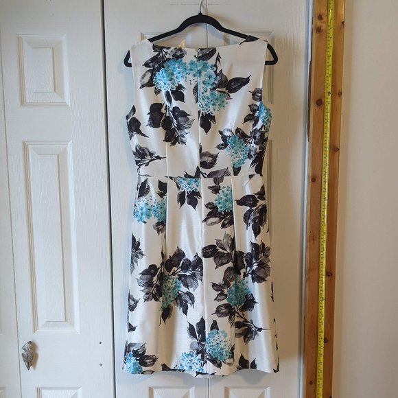 Precis Petite Blue Floral Dress sz 12 - Picture 4 of 12